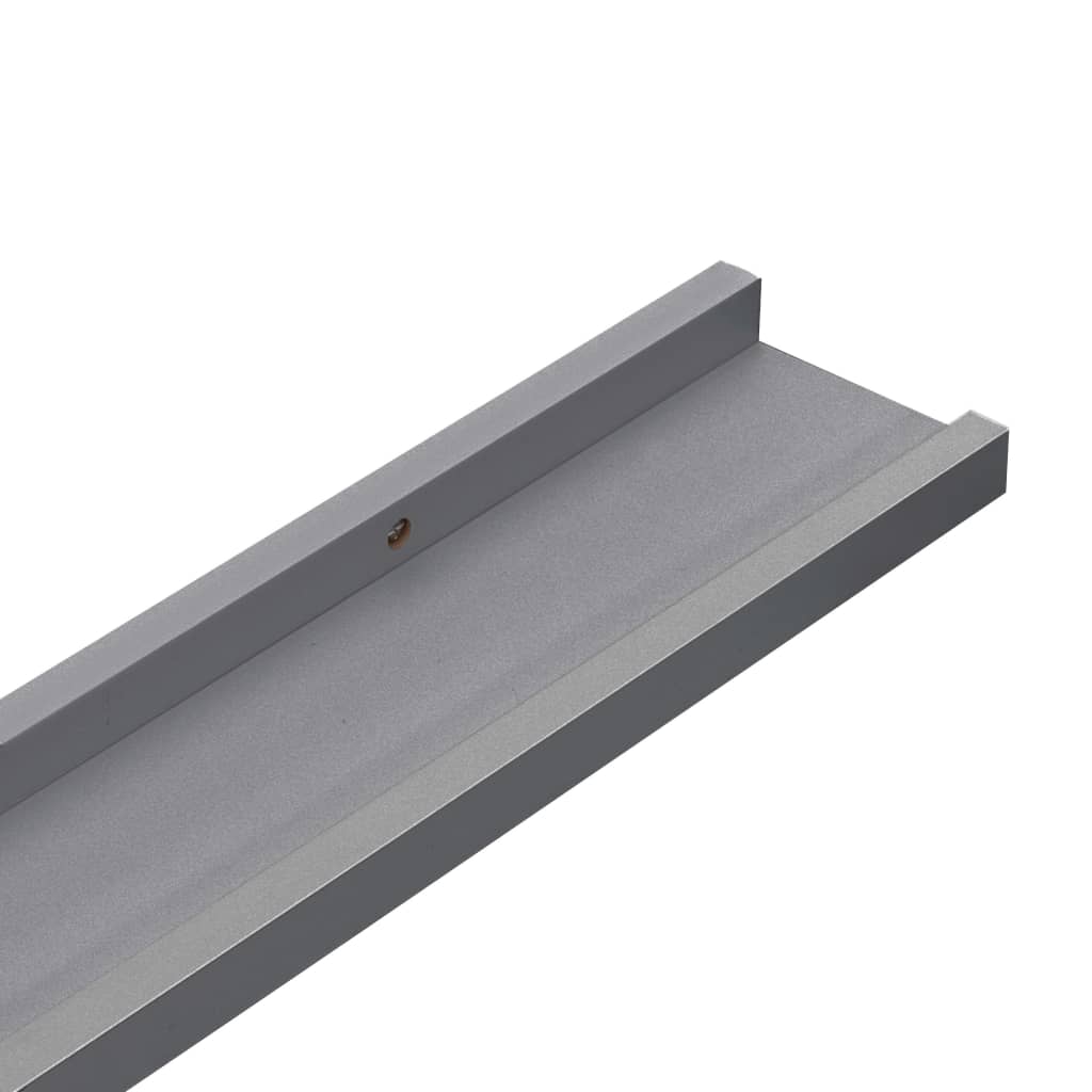 4 db szürke fali polc 40 x 9 x 3 cm