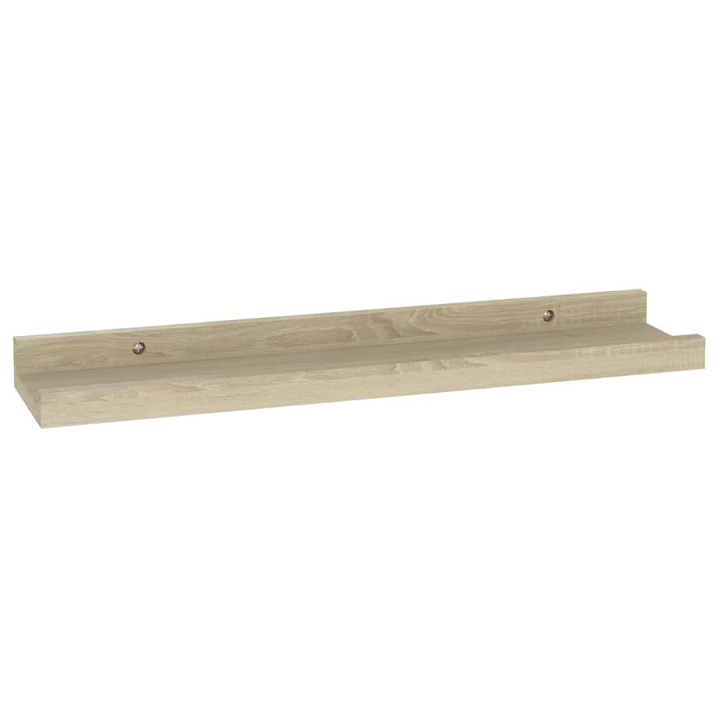 2 db sonoma tölgyfa fali polc 40 x 9 x 3 cm