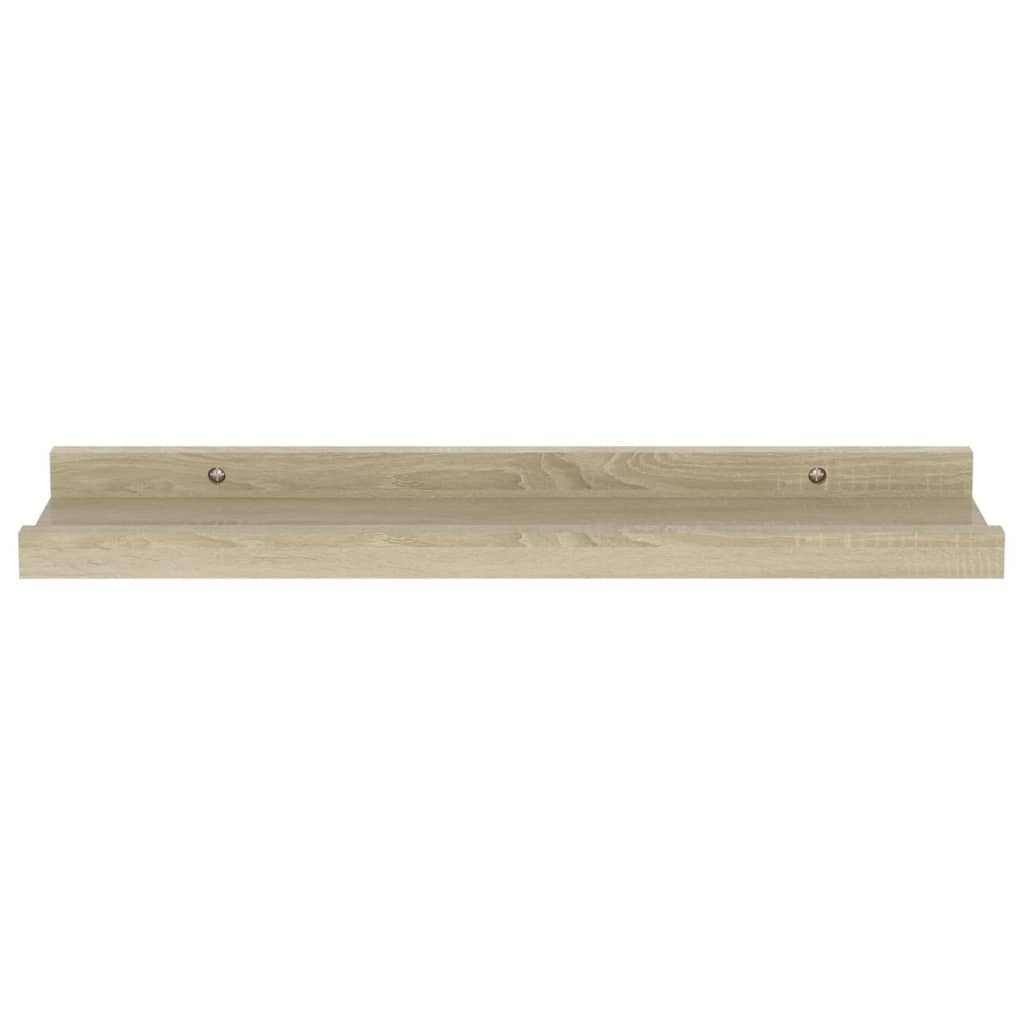 2 db sonoma tölgyfa fali polc 40 x 9 x 3 cm