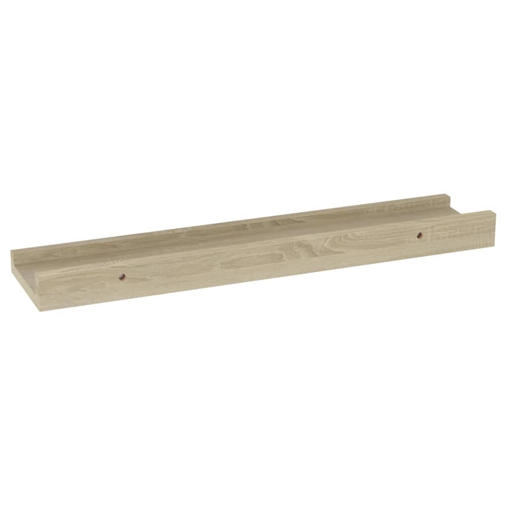 2 db sonoma tölgyfa fali polc 40 x 9 x 3 cm