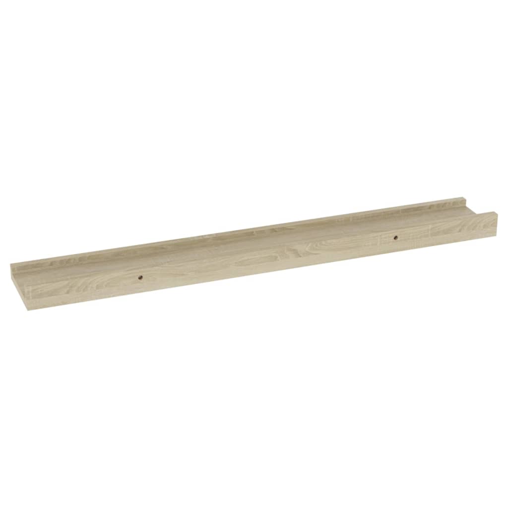 2 db sonoma tölgyfa fali polc 60 x 9 x 3 cm