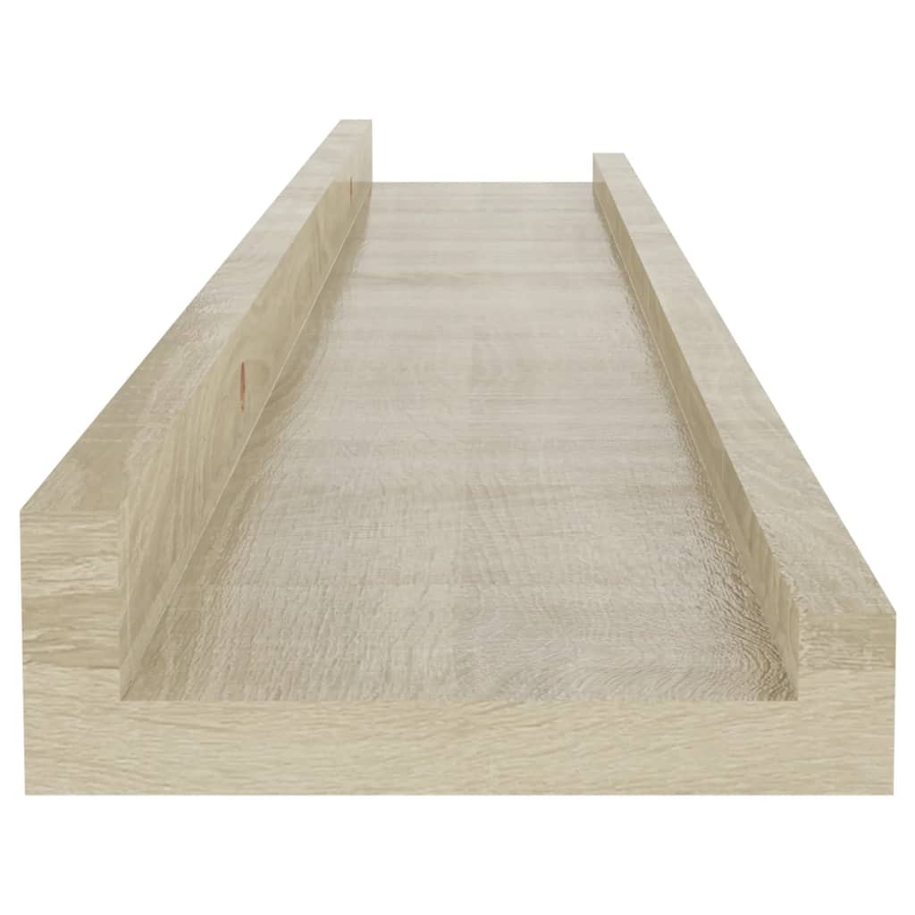 2 db sonoma tölgyfa fali polc 60 x 9 x 3 cm