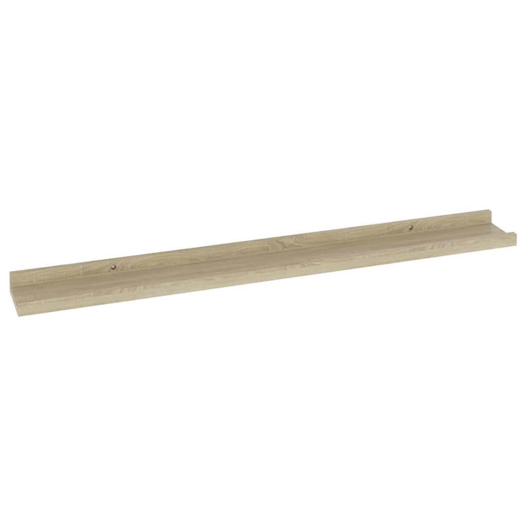 2 db sonoma tölgyfa fali polc 80 x 9 x 3 cm