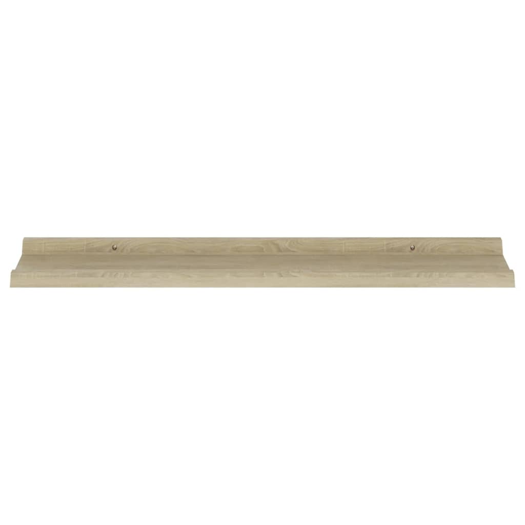 2 db sonoma tölgyfa fali polc 80 x 9 x 3 cm