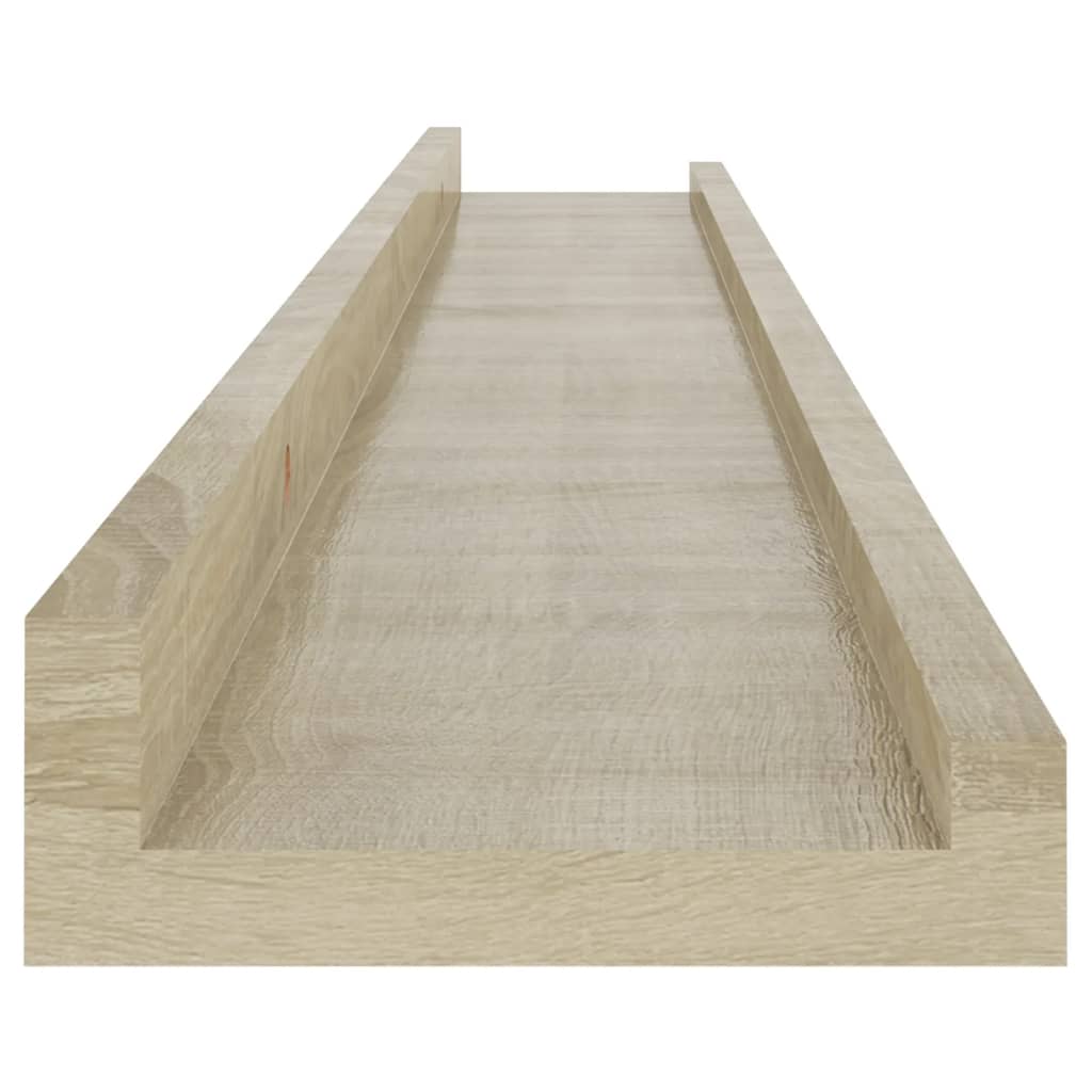 2 db sonoma tölgyfa fali polc 80 x 9 x 3 cm