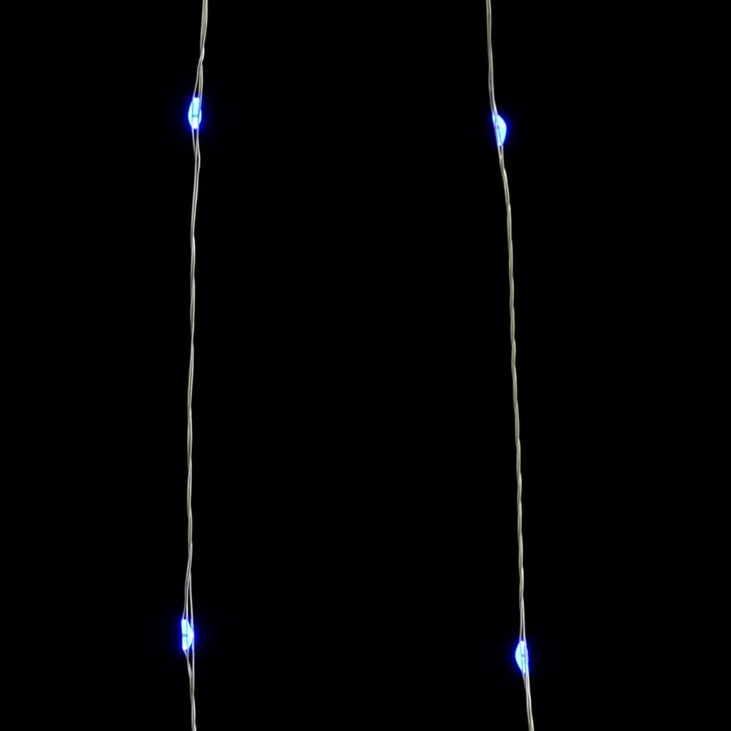 8 funkciós hideg fehér fényű tündérfényfüzér 400 LED-del 40 m