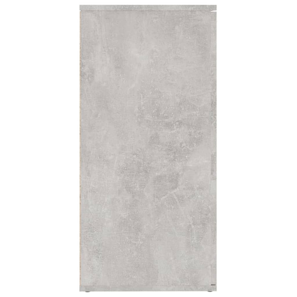 betonszürke szerelt fa tálalószekrény 160 x 36 x 75 cm