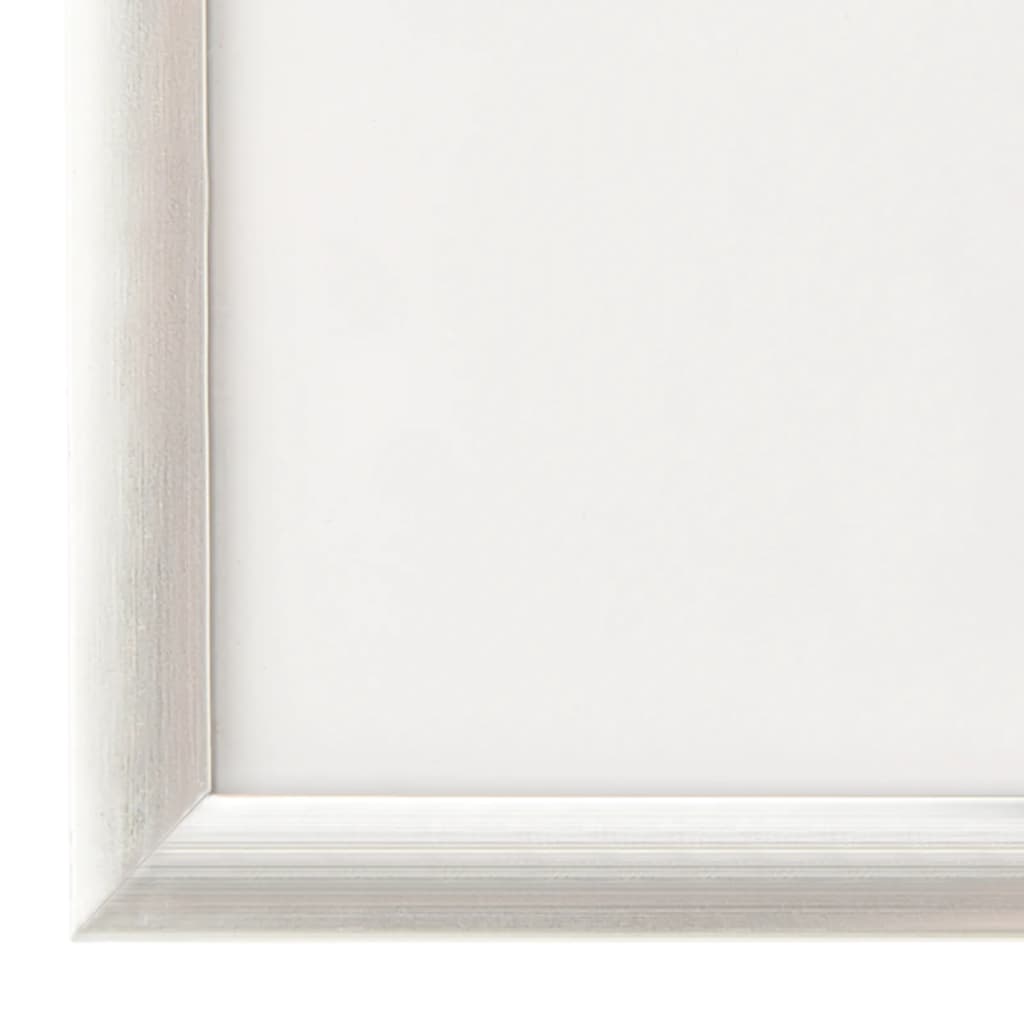 10 db ezüstszínű MDF asztali fényképkeret 15 x 21 cm