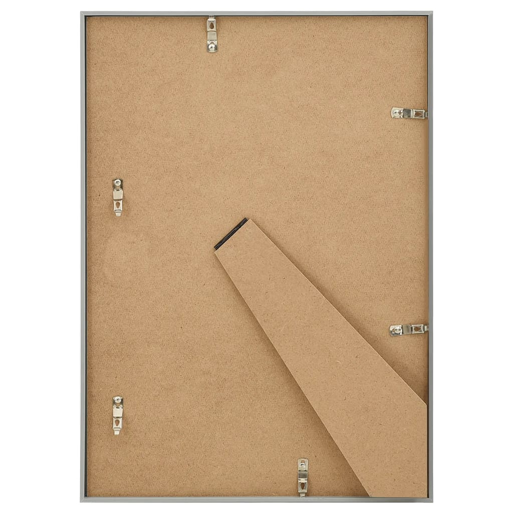 10 db ezüstszínű MDF asztali fényképkeret 15 x 21 cm
