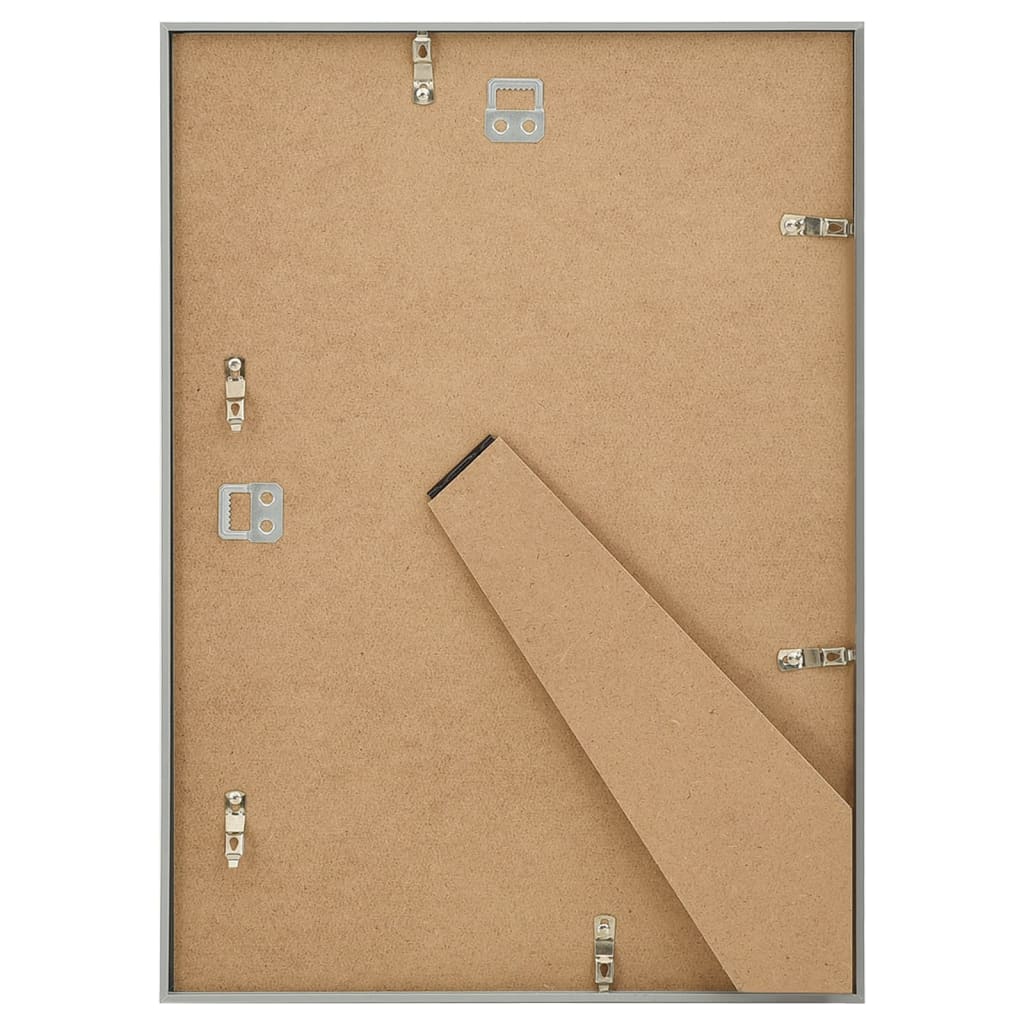 3 db ezüstszínű MDF fali/asztali fényképkeret 18 x 24 cm