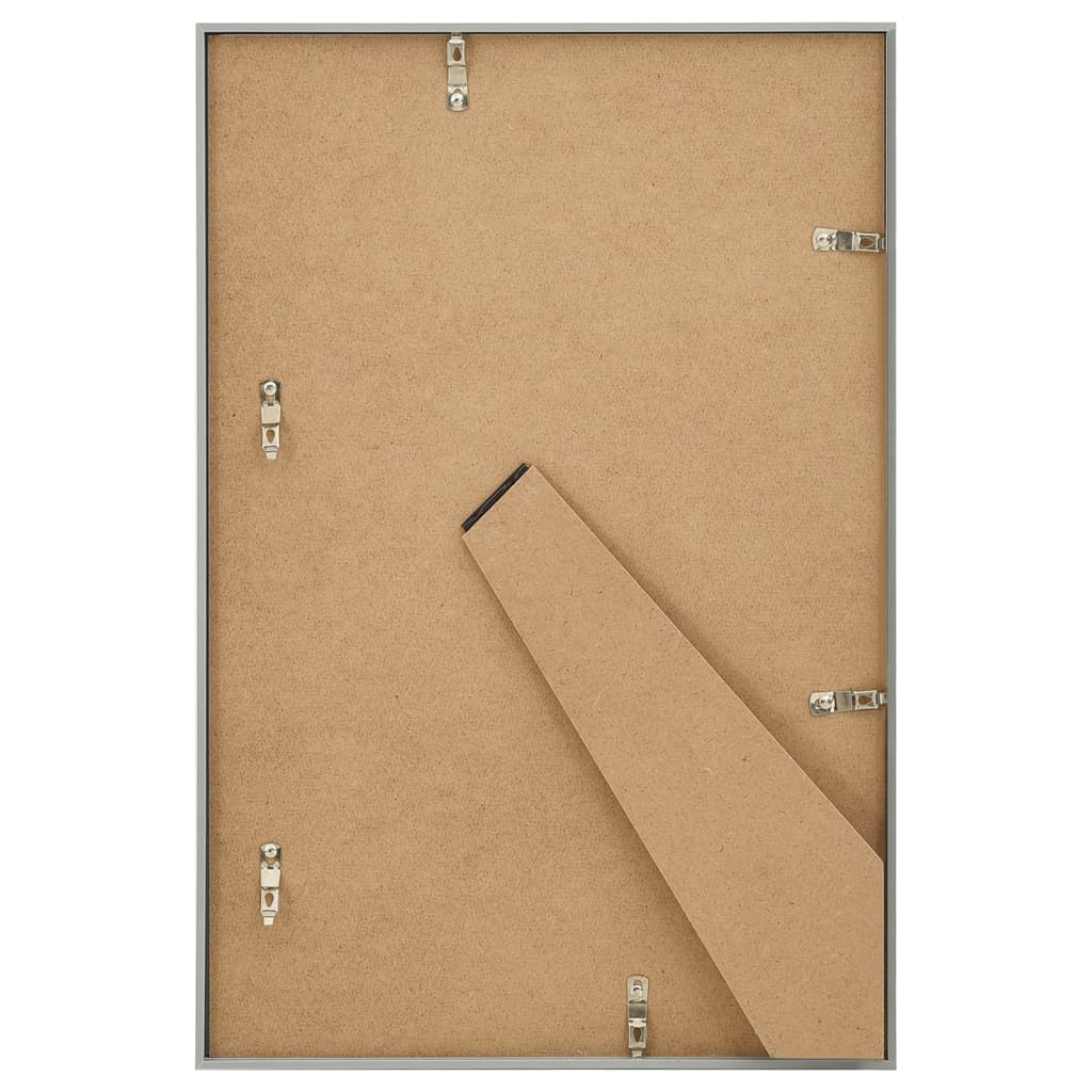 3 db ezüstszínű MDF asztali fényképkeret 21 x 29,7 cm