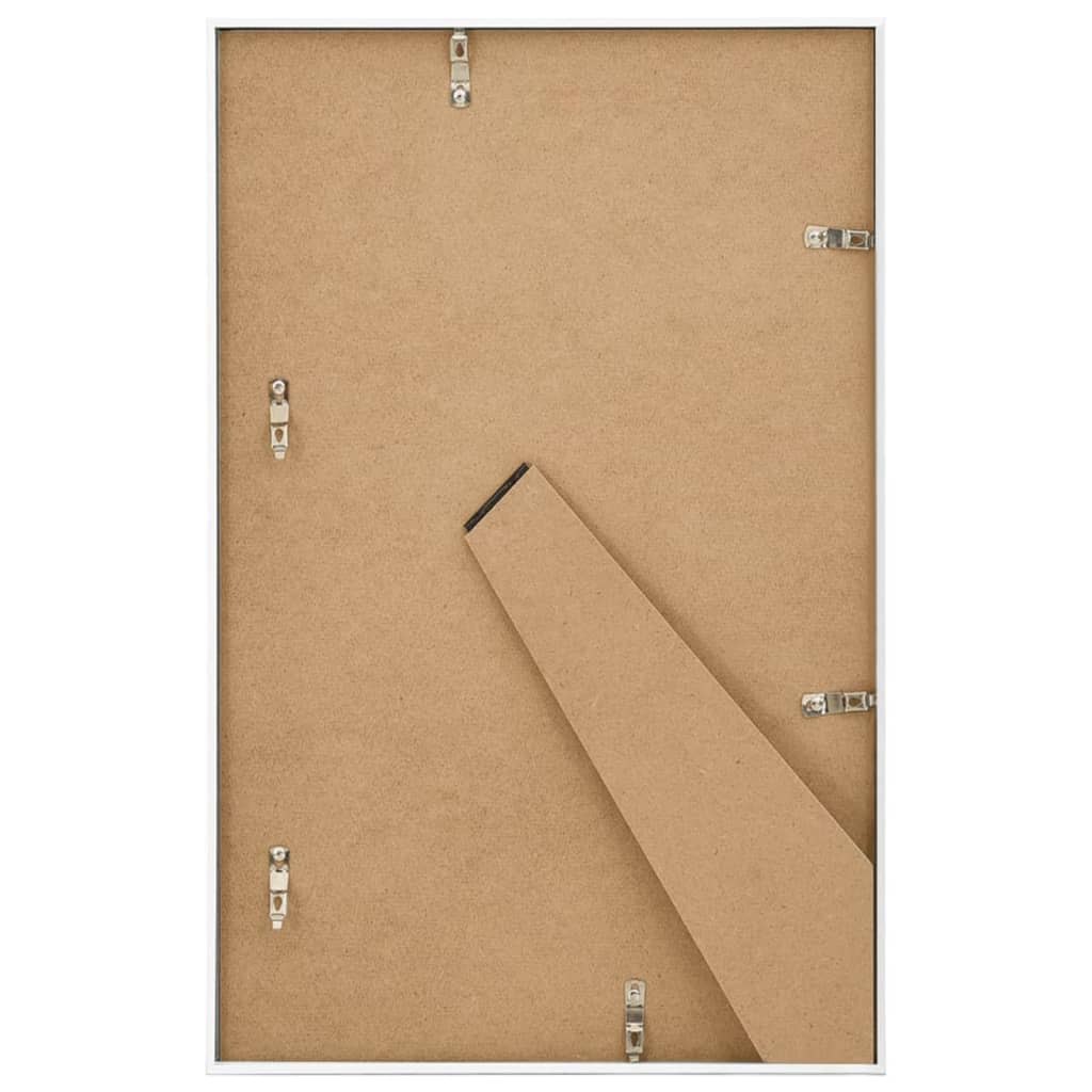 10 db fehér MDF asztali fényképkeret 10 x 15 cm