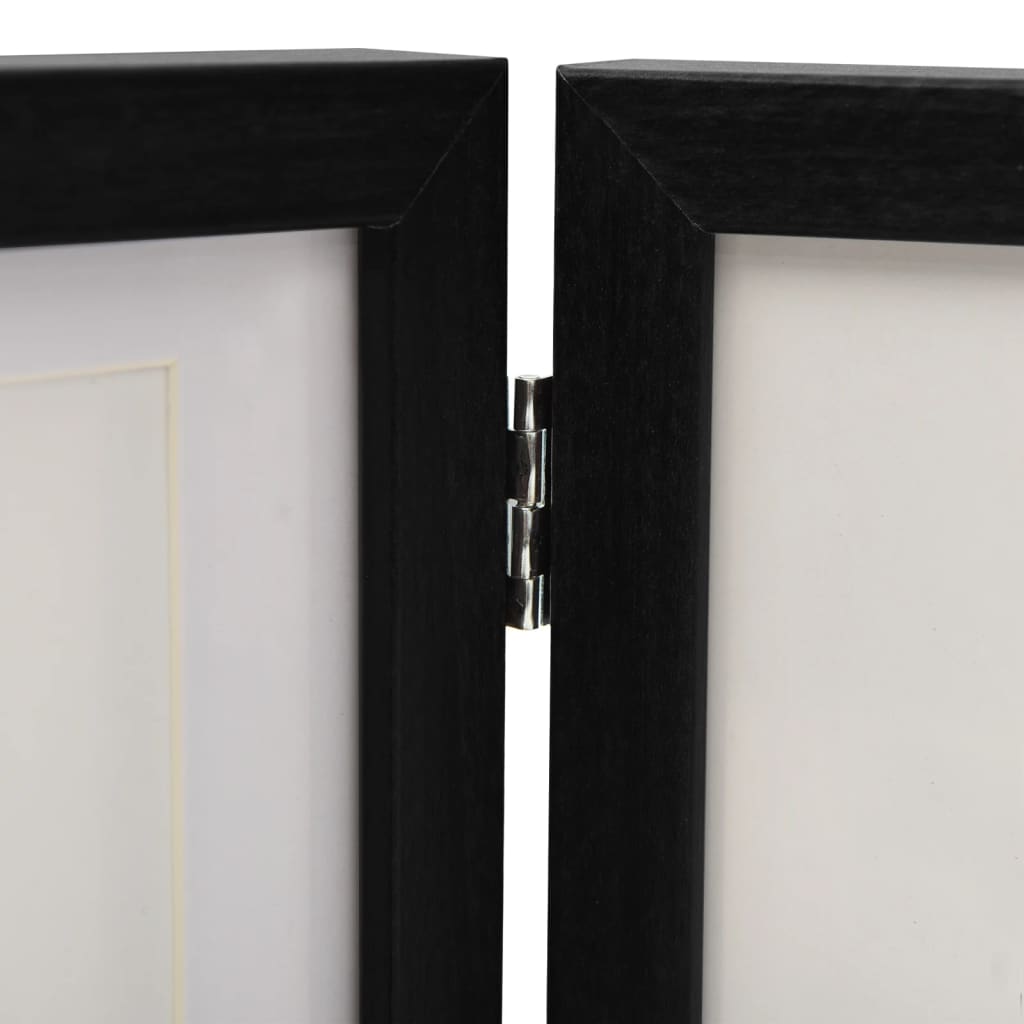 fekete háromszárnyas fényképkeret 28x18 cm + 2x(13x18 cm)