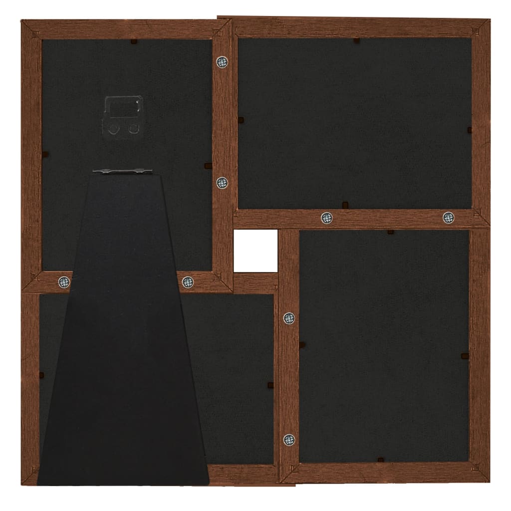 sötétbarna MDF fényképkeretszett 4 db 13 x 18 cm-es képhez