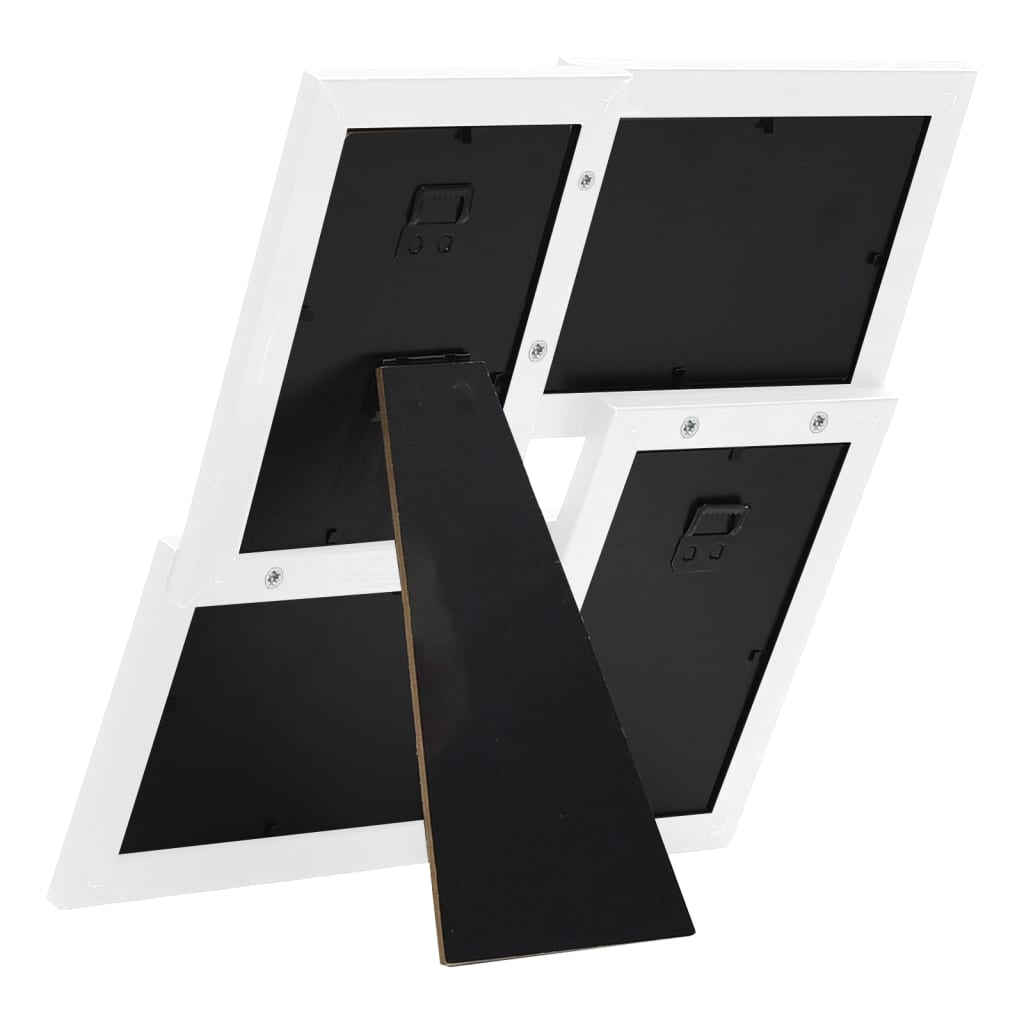 fehér MDF fényképkeretszett 4 db 4 x 15 cm-es képhez