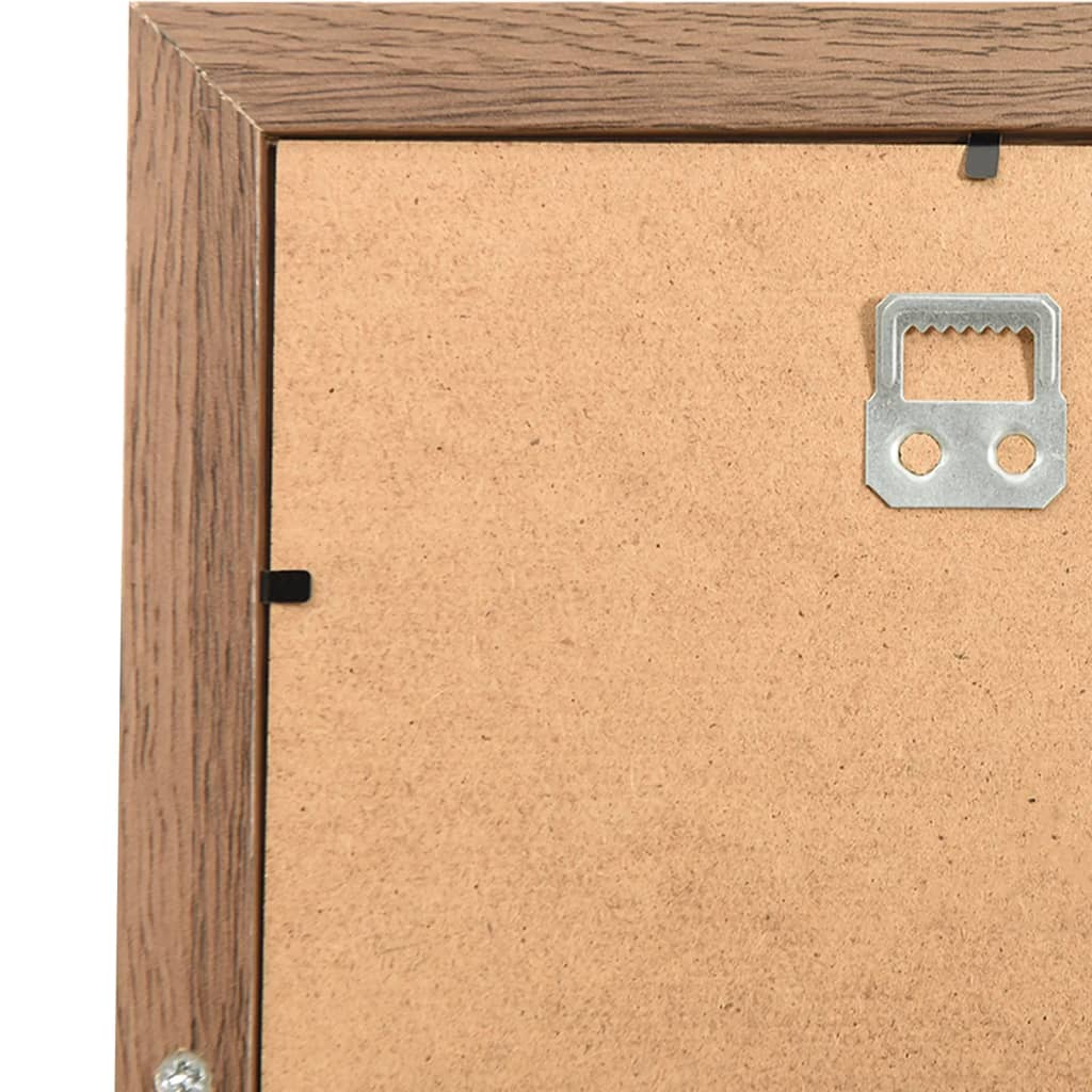 világosbarna MDF kollázs képkeret 10 db 10 x 15 cm-es képhez