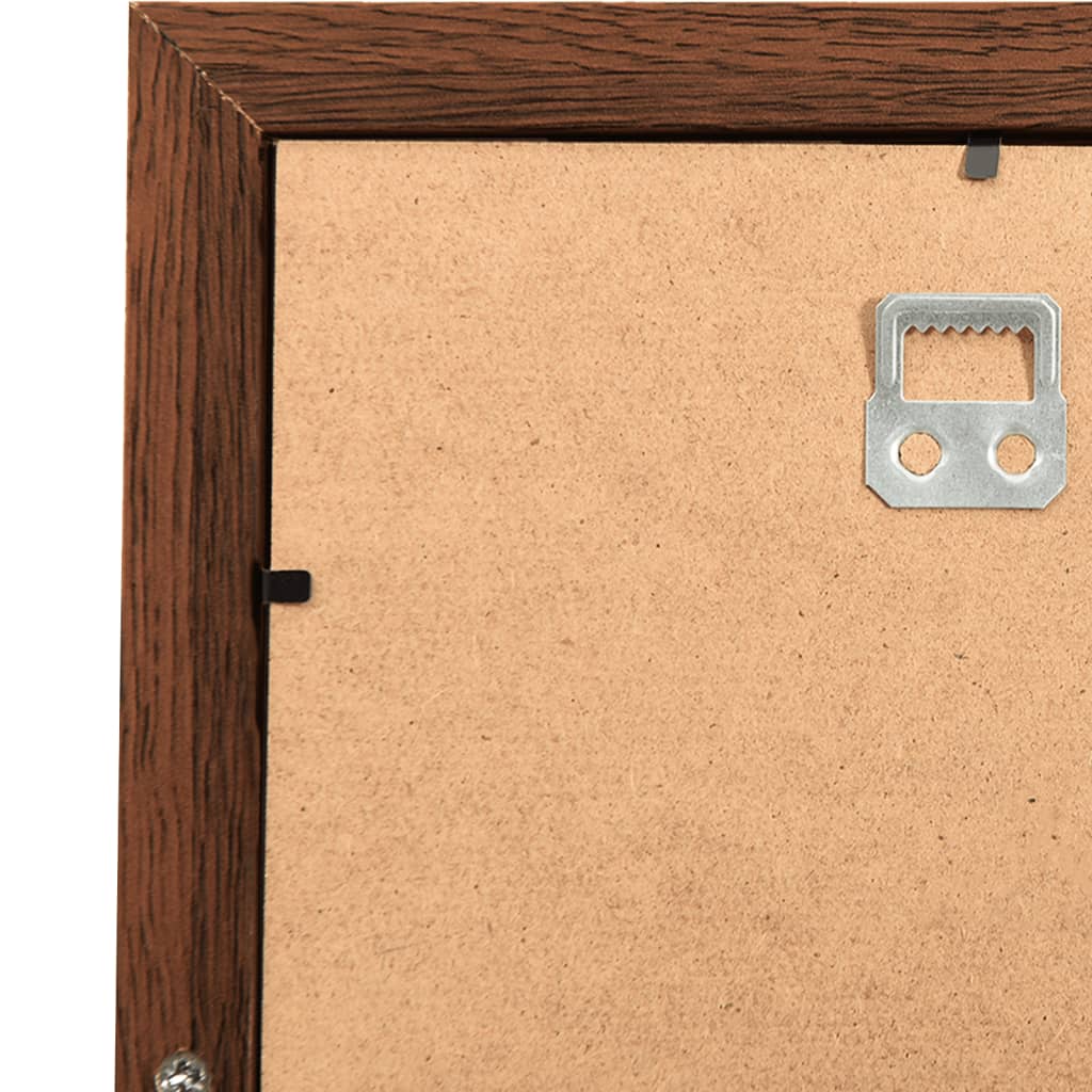 sötétbarna MDF fényképkeretszett 10 db 10 x 15 cm-es képhez