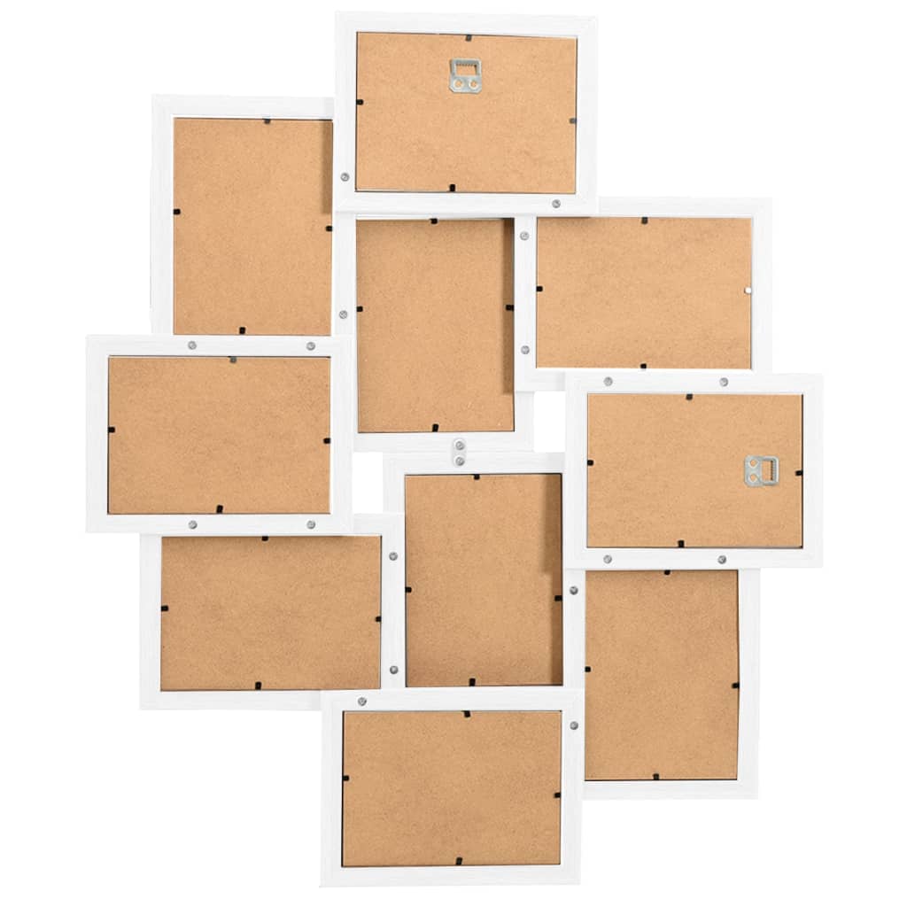 fehér MDF fényképkeretszett 10 db 13 x 18 cm-es képhez
