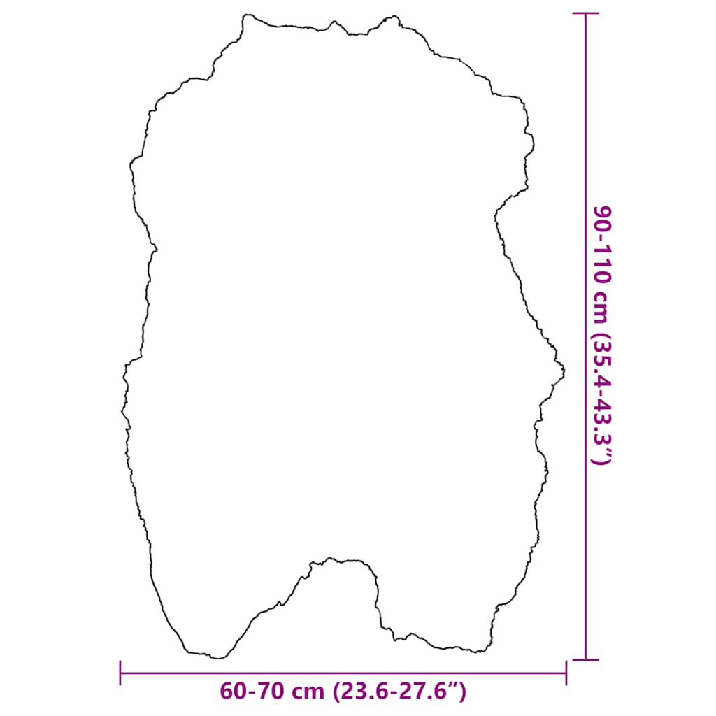 krémszínű izlandi báránybőr székhuzat 70 x 110 cm