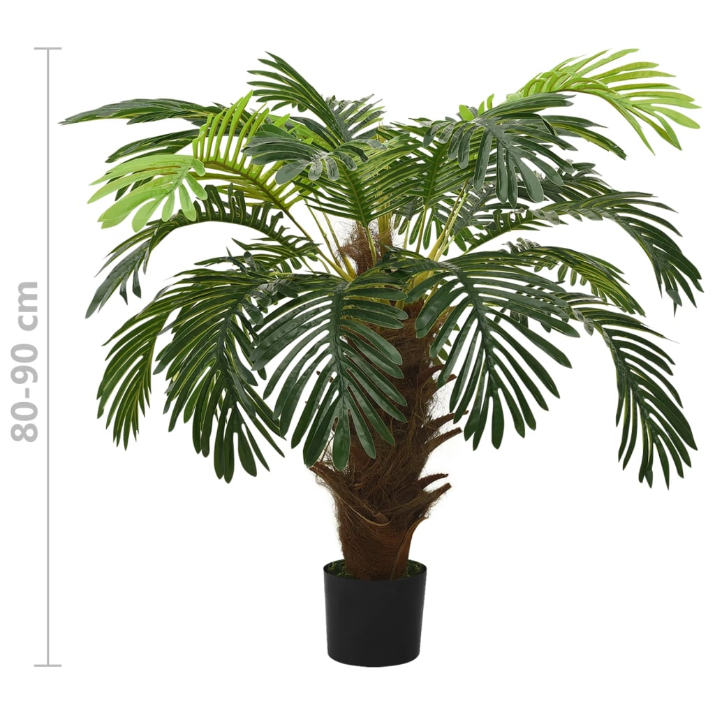 zöld cserepes műcikászpálma 90 cm
