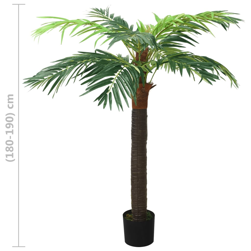 zöld cserepes műdatolyapálma 190 cm
