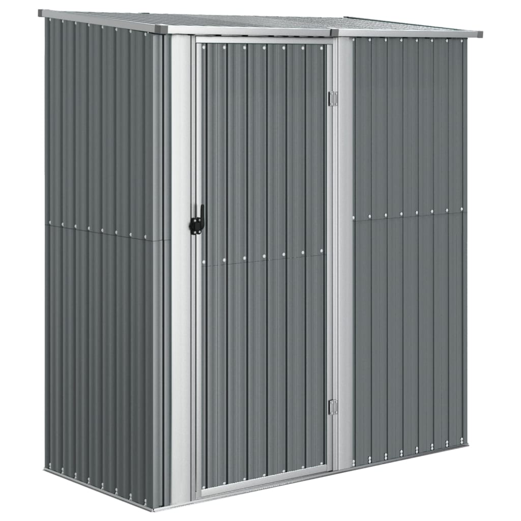 szürke horganyzott acél kerti fészer 180,5 x 97 x 209,5 cm