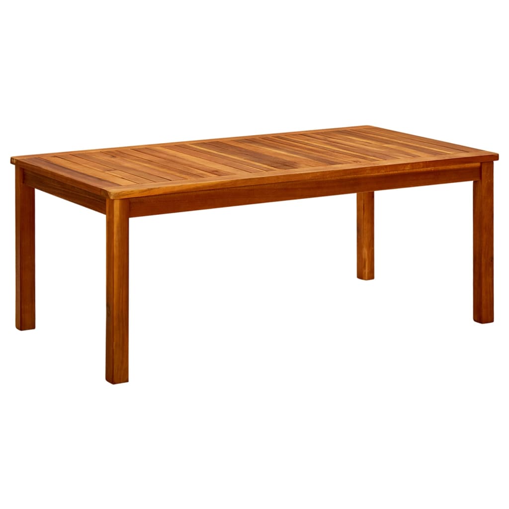 tömör akácfa kerti dohányzóasztal 110 x 60 x 45 cm