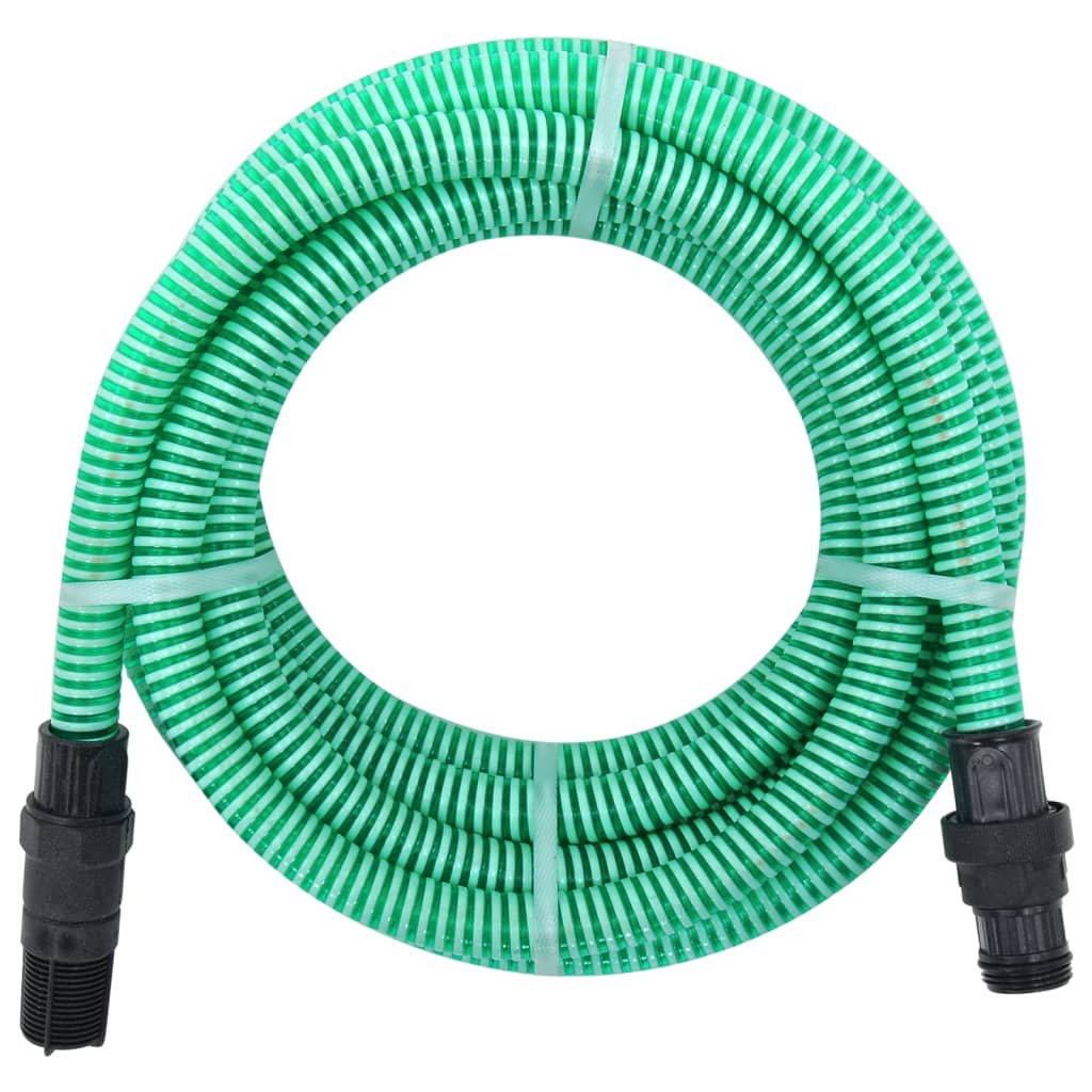 zöld PVC szívótömlő PVC csatlakozókkal 1" 10 m