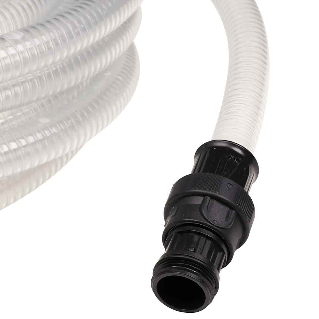 Átlátszó PVC szívótömlő PVC csatlakozókkal 1" 10 m