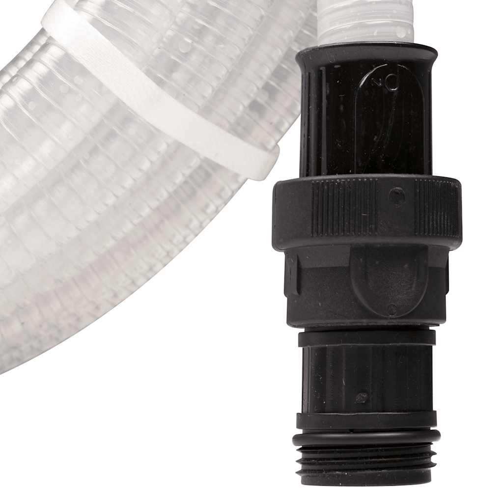 Átlátszó PVC szívótömlő PVC csatlakozókkal 1" 10 m