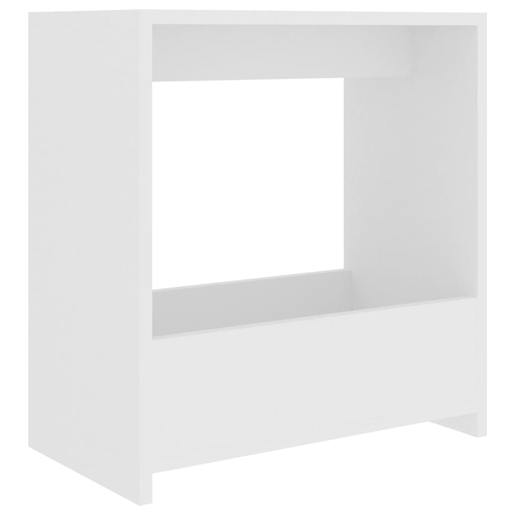 fehér forgácslap kisasztal 50 x 26 x 50 cm