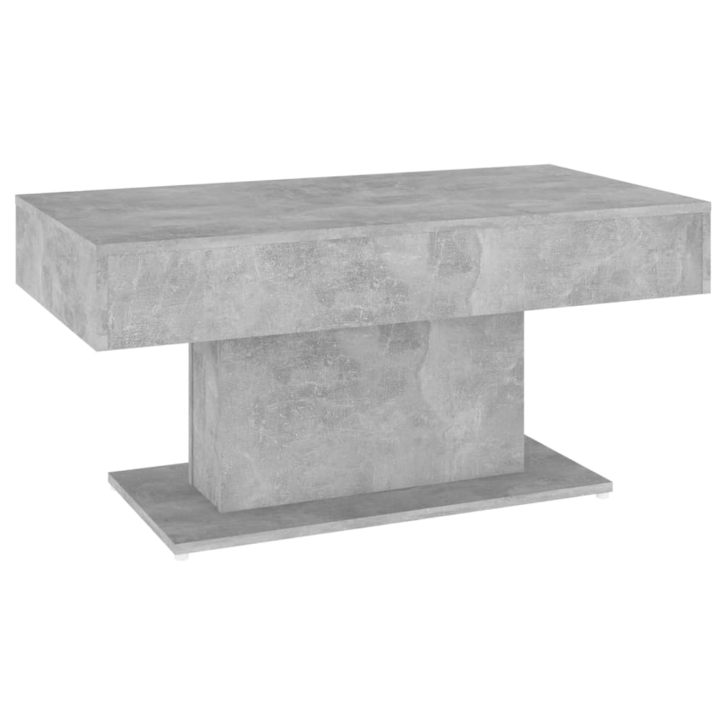 betonszürke szerelt fa dohányzóasztal 96 x 50 x 45 cm