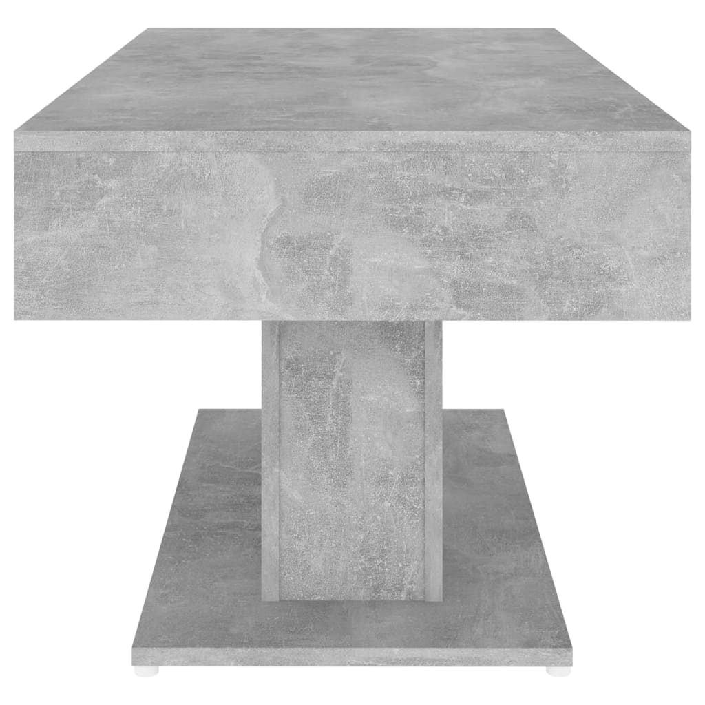 betonszürke szerelt fa dohányzóasztal 96 x 50 x 45 cm