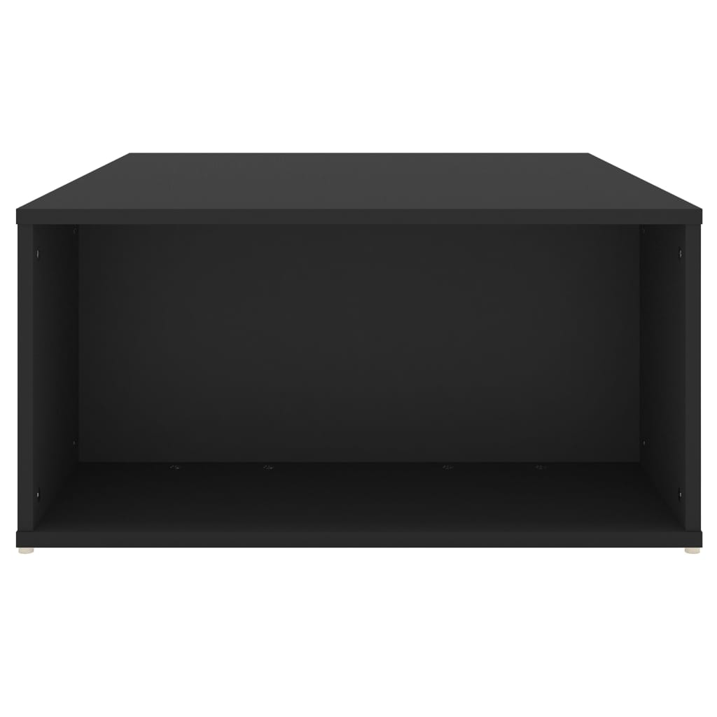 fekete szerelt fa dohányzóasztal 90 x 67 x 33 cm