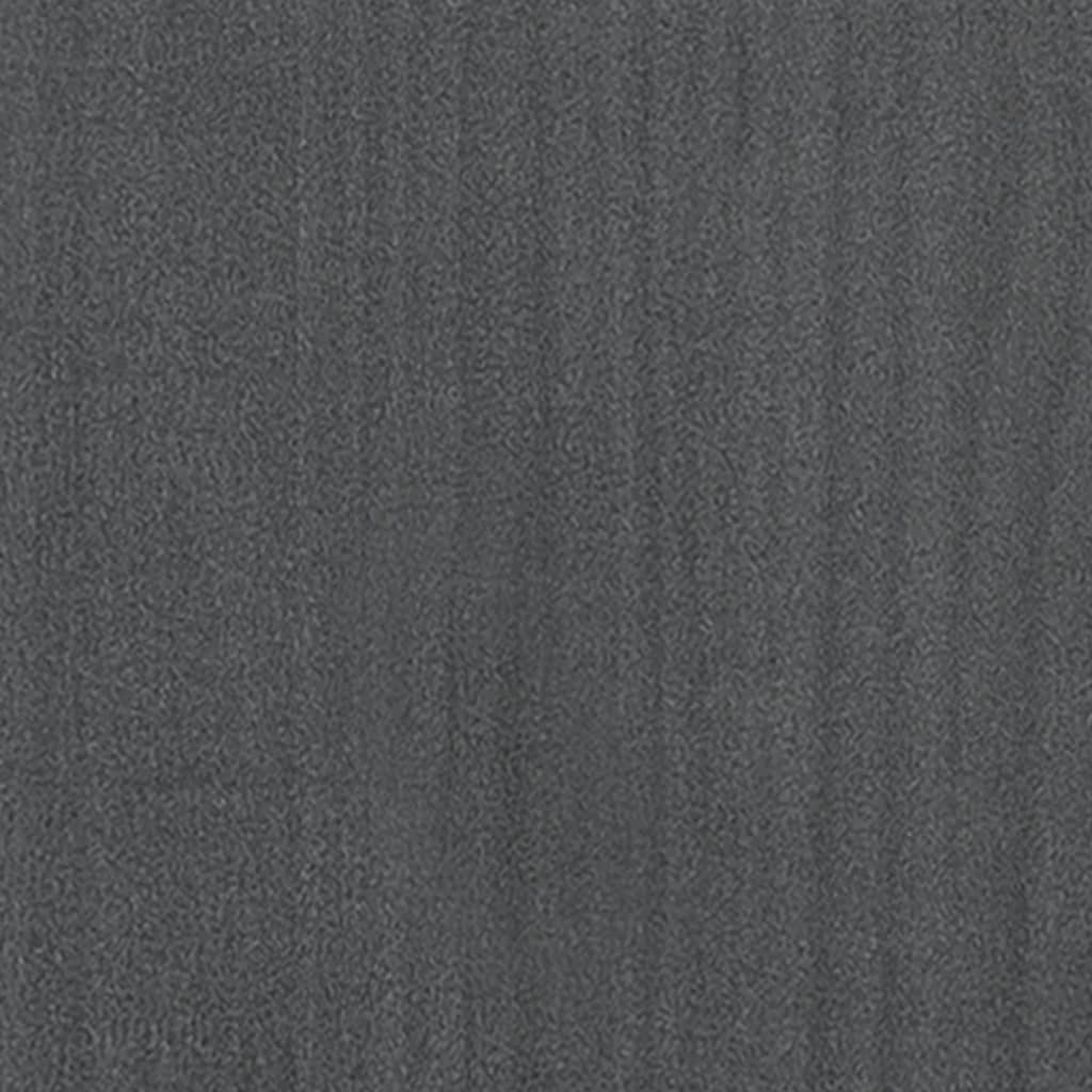 kétszintes szürke tömör fenyőfa könyvszekrény 80 x 30 x 70 cm
