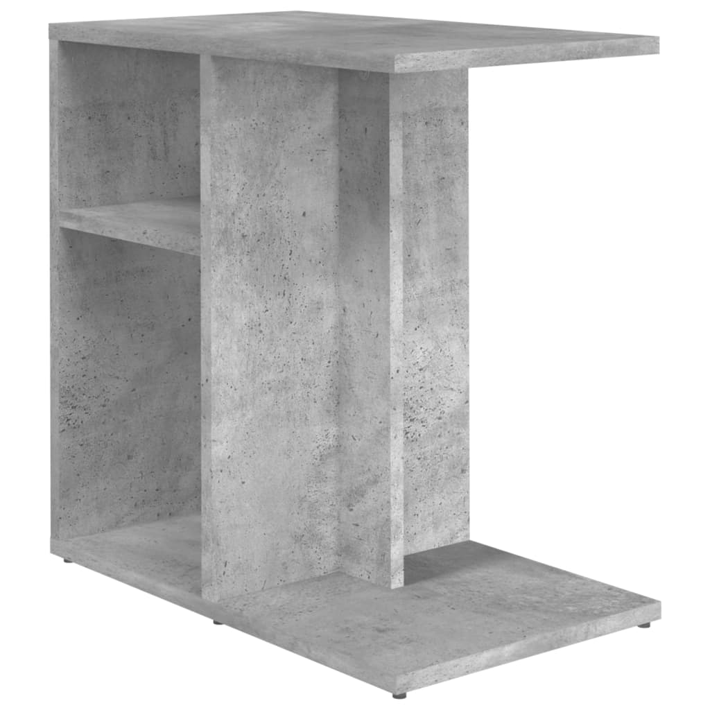 betonszürke forgácslap kisasztal 50 x 30 x 50 cm
