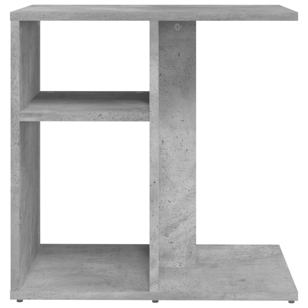 betonszürke forgácslap kisasztal 50 x 30 x 50 cm
