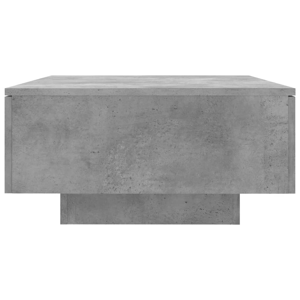 betonszürke szerelt fa dohányzóasztal 90 x 60 x 31 cm