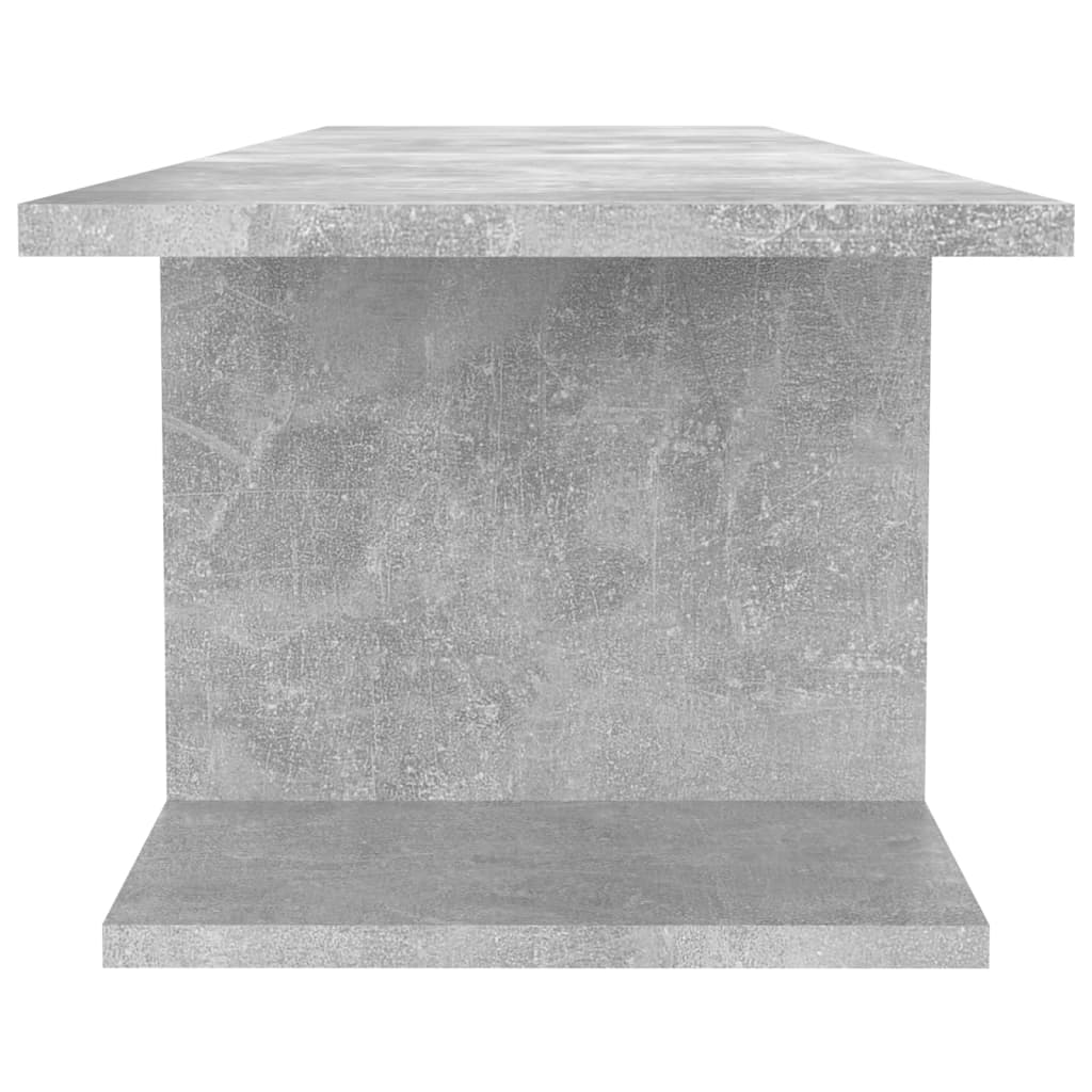 betonszürke falra szerelhető TV-szekrény 103 x 30 x 26,5 cm