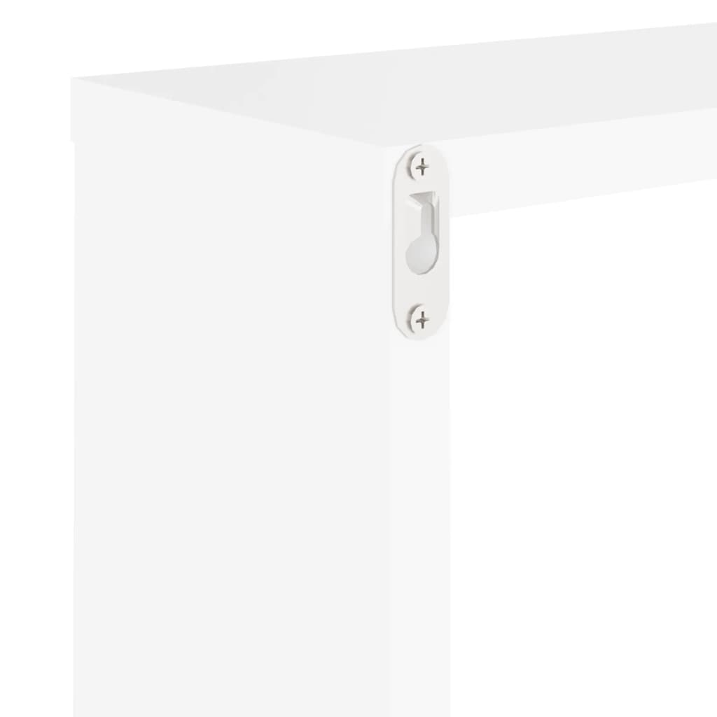 2 db fehér fali kockapolc 30 x 15 x 30 cm