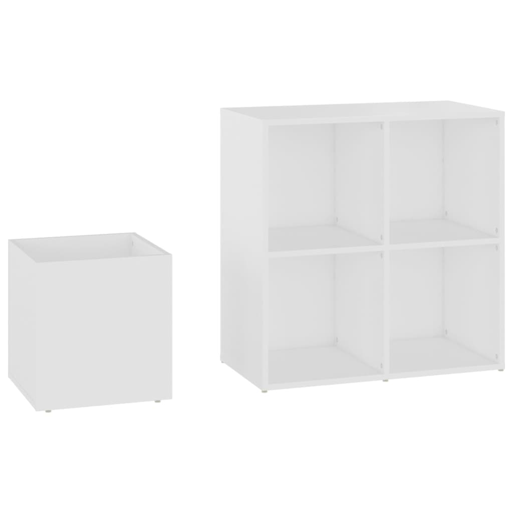 fehér szerelt fa előszobai cipősszekrény 105 x 35,5 x 70 cm