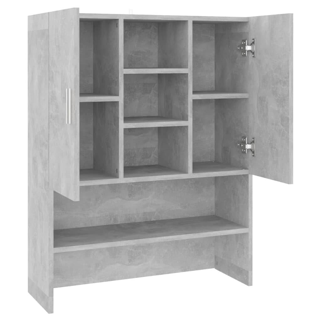 betonszürke mosógépszekrény 70,5 x 25,5 x 90 cm