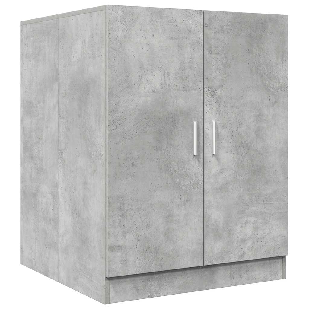 betonszürke mosógépszekrény 71 x 71,5 x 91,5 cm
