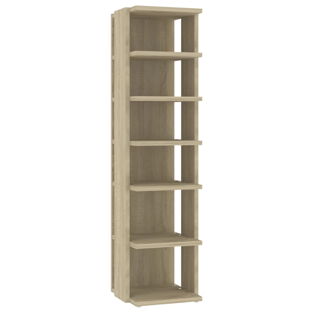 2 db sonoma tölgy színű cipősszekrény 27,5 x 27 x 102 cm