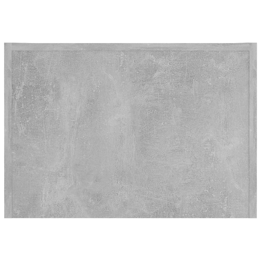 betonszürke szerelt fa dohányzóasztal 50 x 50 x 35 cm