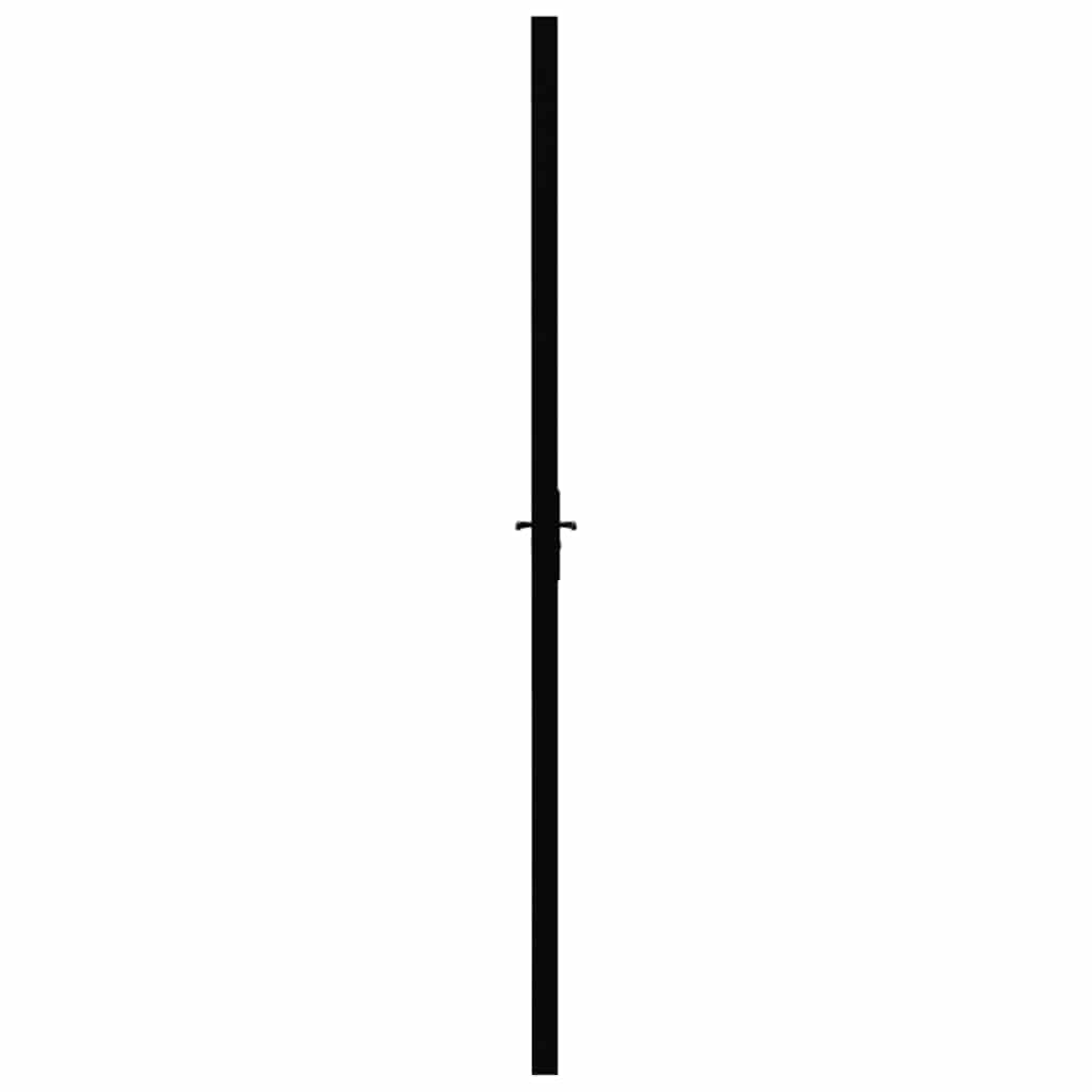 fekete ESG üveg és alumínium beltéri ajtó 76 x 201,5 cm