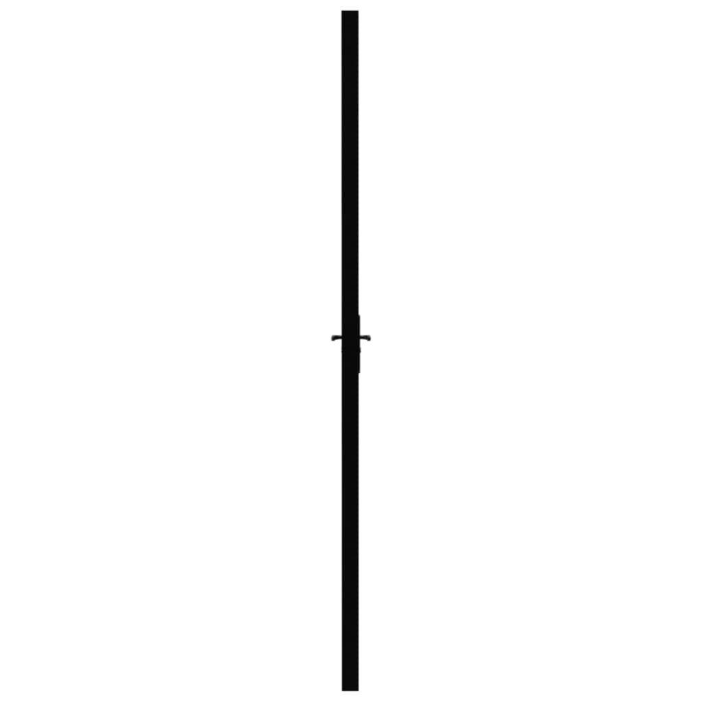 fekete ESG üveg és alumínium beltéri ajtó 83 x 201,5 cm