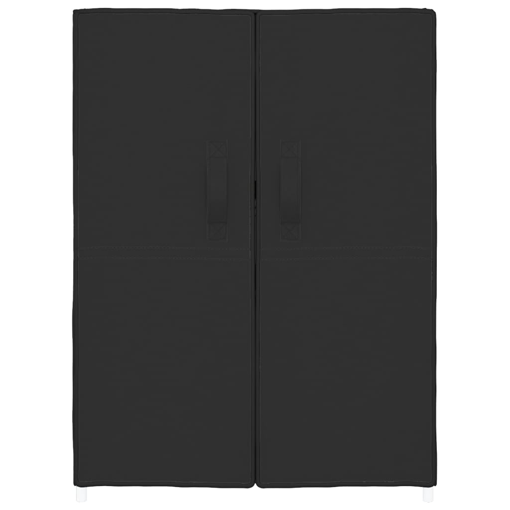 fekete szövet cipősszekrény 60 x 28 x 90 cm