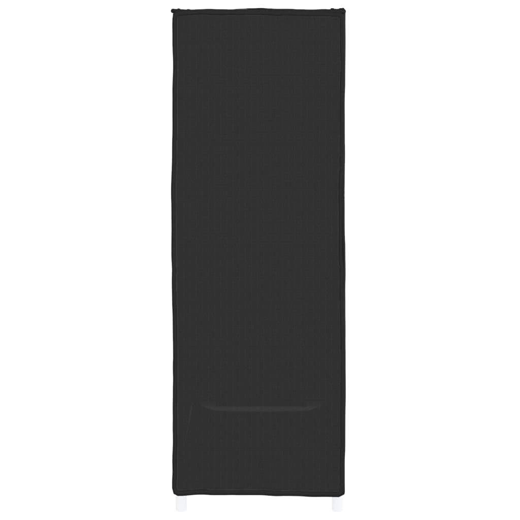 fekete szövet cipősszekrény 60 x 28 x 90 cm