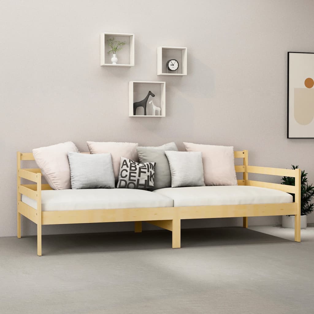 tömör fenyőfa kanapéágy 90 x 200 cm